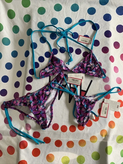 Bikini Wicked Weasel 25e Anniversaire - Motif Arc-en-ciel - Taille M - Occasion Très Bon état
