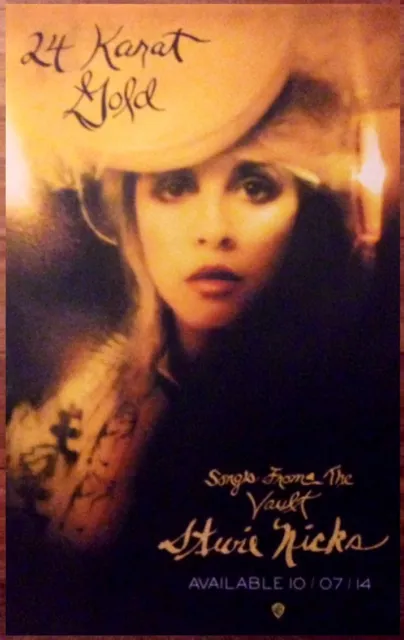 STEVIE NICKS 24 Karat Gold Greatest Hits Ltd Ed RARE Tour Poster! FLEETWOOD MAC