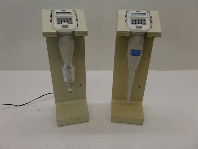 Rainin EDP Electronic Digital Pipettes 10ml 1000 w/ EDP+ Rapid Charge Stands