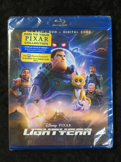 Disney Pixar Lightyear (Blu-Ray+DVD+Digital) Brand New Sealed Buzz