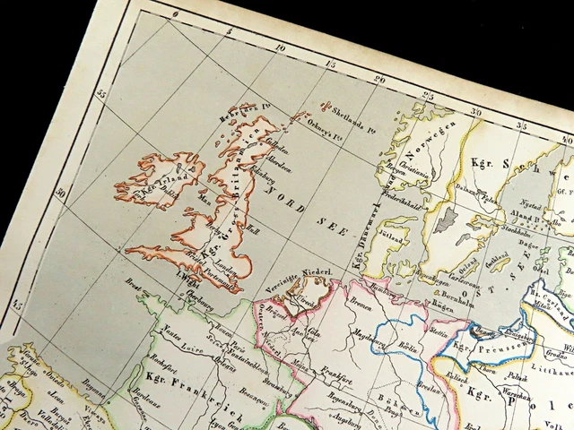 Map of European Empire Borders during French Revolution 1789