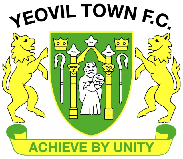 Yeovil Town FC Stickers White Vinyl X 3