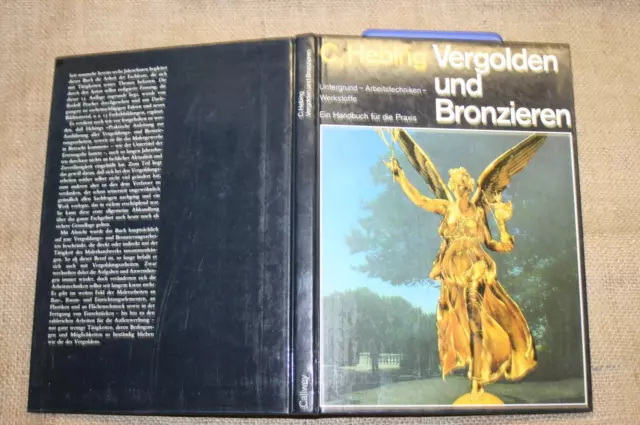Fachbuch Vergolden Bronzieren Arbeitstechniken Polimentvergoldung 1983