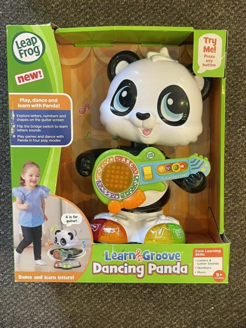 NEW-Leap Frog Learn Groove Dancing Panda w/Guitar Light Up Talking Singing Music