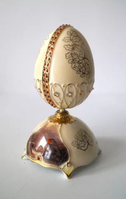 Bradford Exchange Heirloom Porcelain Musical Egg Collectable Art Gift SANKYO