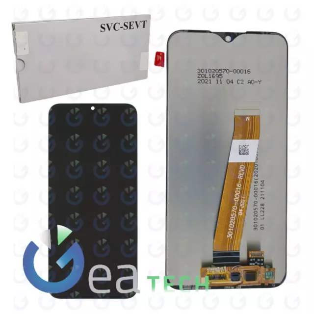 Display Lcd Samsung Per Galaxy A01 Sm-A015M Originale Service Pack Touch Nero