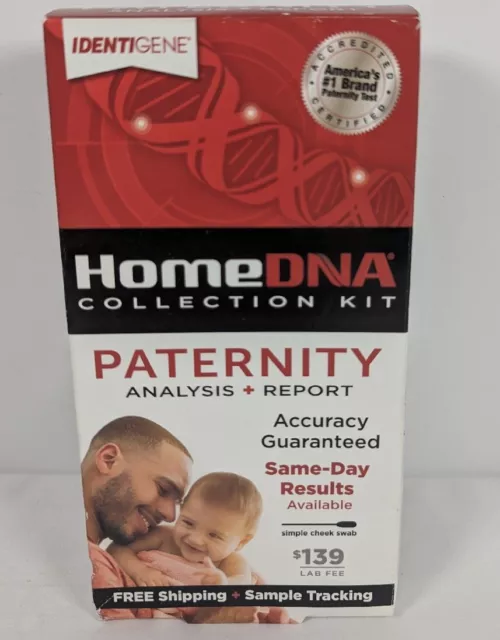 Kit de Colección IdentiGene HomeDNA Análisis de Paternidad + Informe NUEVO $139 Tarifa de Laboratorio