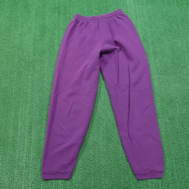 VINTAGE HANES HER WAY USA MADE PURPLE 80s 90s SWEATPANTS WOMENS SIZE S SMALL
