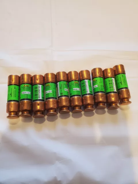 New 10 Pack - Cooper Bussmann FRN-R-1-1/4R 1.25Amp (1.25A) 250V Time-Delay Fuses