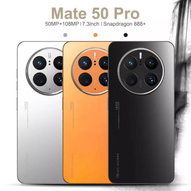 Hot selling globally unlocked dual SIM card 8/256GB Mate 50 Pro 7.3-inch New 3
