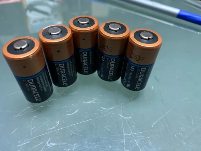 5 Pieces DURACELL CR17345 Ultra 123 Lithium Battery, 3v, Made in USA 2