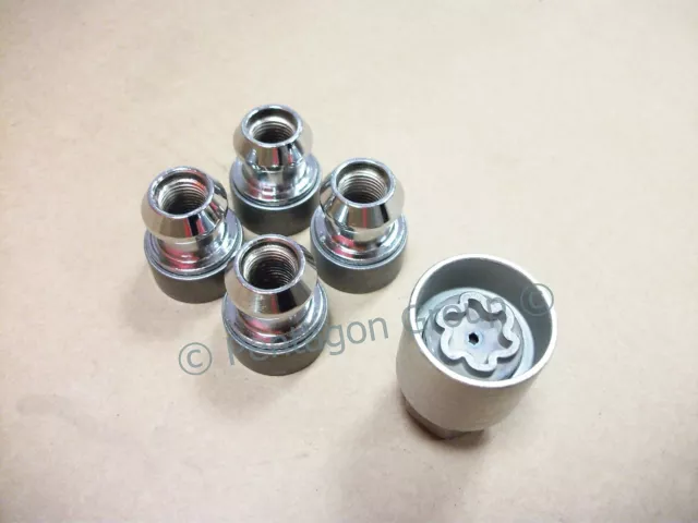 New Genuine Nissan 350Z Set Of 4 Locking Wheel Nuts/Bolts KE40989951 2