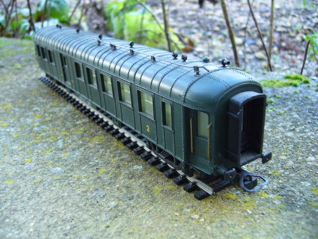Voiture Voyageurs 3e Classe Mixte Fourgon PMP Rateau - HO 1/87 - SNCF