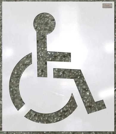 C.H. Hanson 70342 Stencil,Handicap,34 X 34 In.