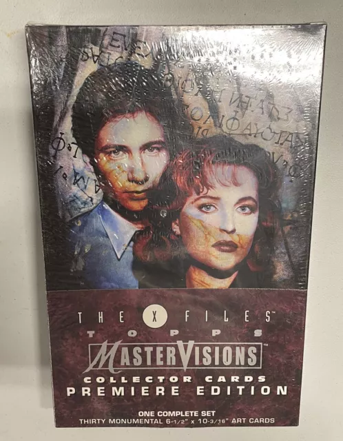 THE X-FILES Topps Master Vision Collector Cards Premiere Edition Set LARGE SIZE
