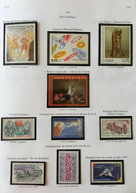 Lot De Timbres De France Neufs Sans Trace De Charnière Issu De Mon Album