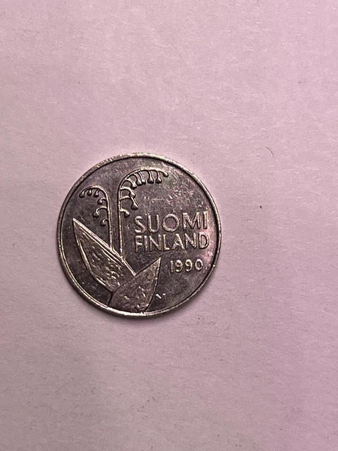 Finland 10 Pennia 1990 M Copper-Nickel KM#65 UNC