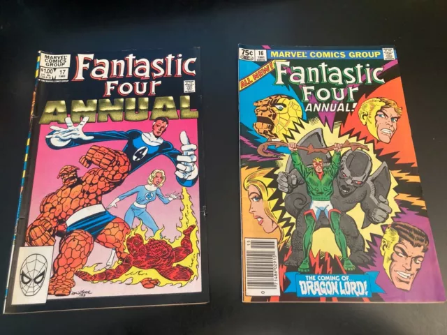 Lot of *8* FANTASTIC FOUR ANNUALS! #16,17,18,19,20,21,22 + #26