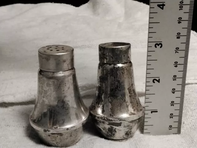 Duchin Creation Sterling Silver Weighted Salt & Pepper Shakers Not Scrap .925