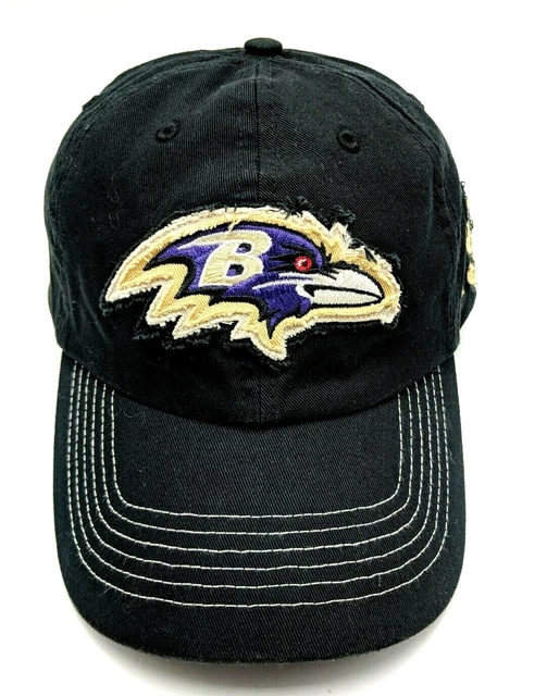 BALTIMORE RAVENS hat black adjustable cap - 100% cotton