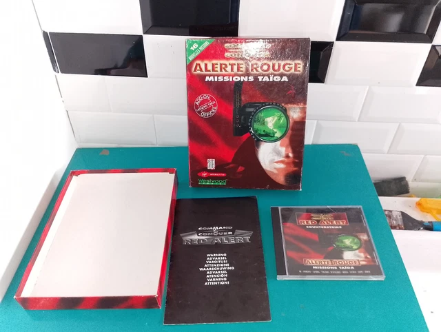 JEU VIDÉO PC VF FR big box ancien command & conquer alerte rouge missions taïga EUR 19,99 - FR