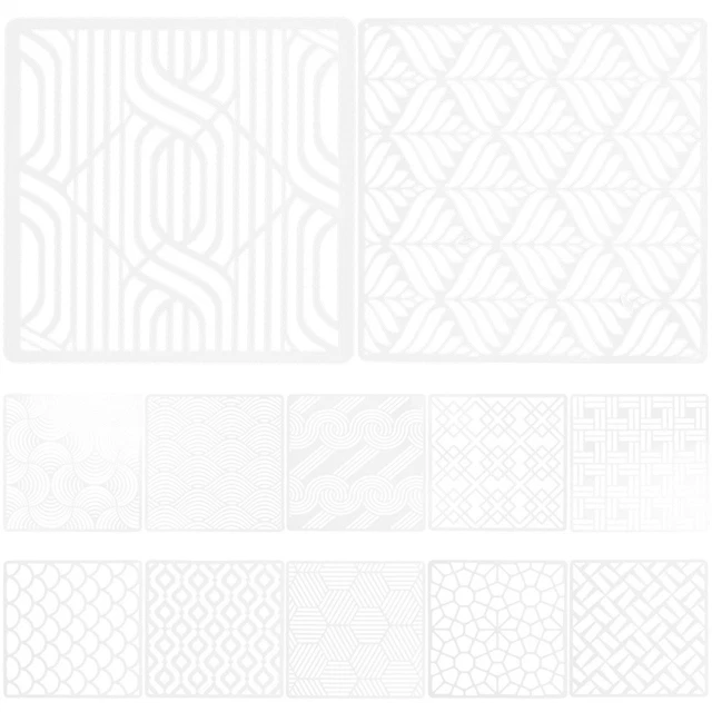 BENECREAT Pochoir Feuilles De Ginkgo 30x30 Cm - Stencil Plastique Réutilisable Pour Peinture, Scrapbooking, Meubles & Décoration Automnale