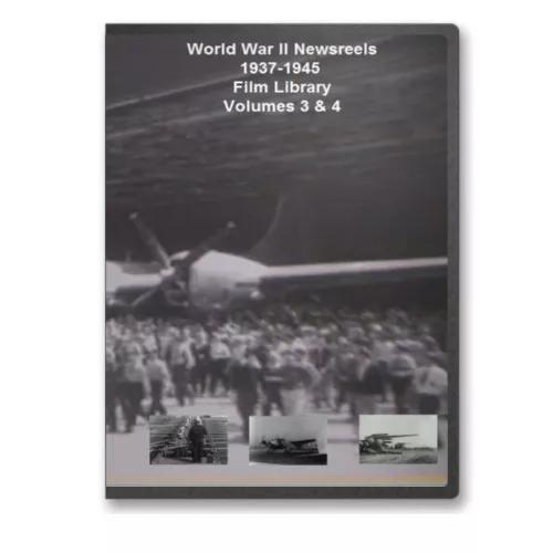 WWII 1937-1945 Newsreels 6+ hrs World War II 4 DVD Set - A73-76 2