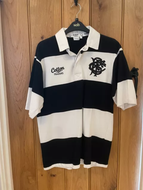 Mens Small Cotton Traders BARBARIANS Vintage Rugby Union Shirt (worn once)