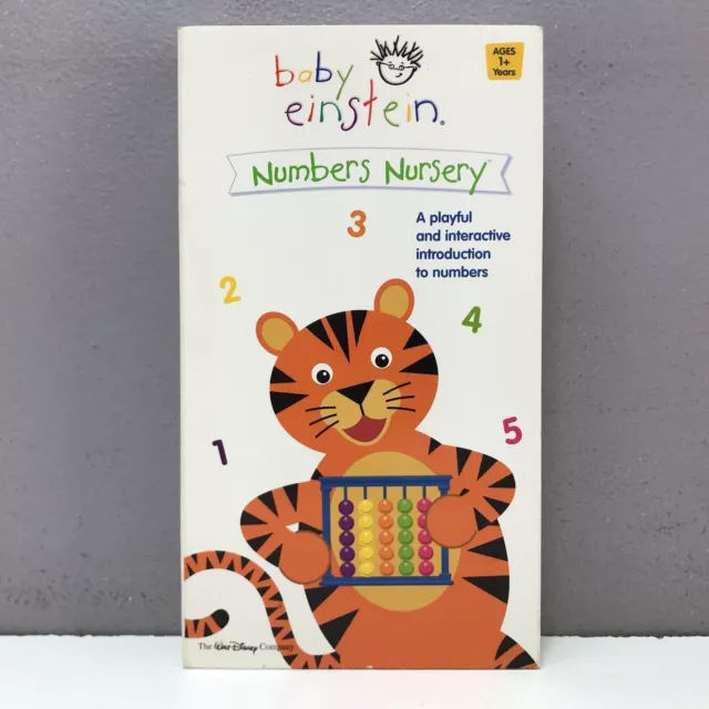 Disney s baby einstein numbers nursery vhs video tape infant learning