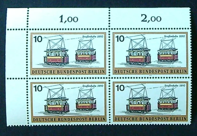 Berlin 1971 MiNr. 380 postfrisch 4er Block / Viererblock mit Eckrand 1