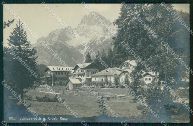 Bolzano Carbonin Schluderbach Croda Rossa Foto cartolina RB7071