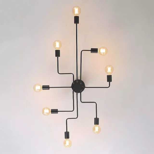 Industrial Creative Metal Ceiling Lights Exposed Globe Bulb Style Home Lighting 3