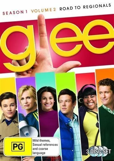Glee - Road To Regionals : Season 1 : Vol 2 (DVD, 2010, 3-Disc Set) Brand New Se