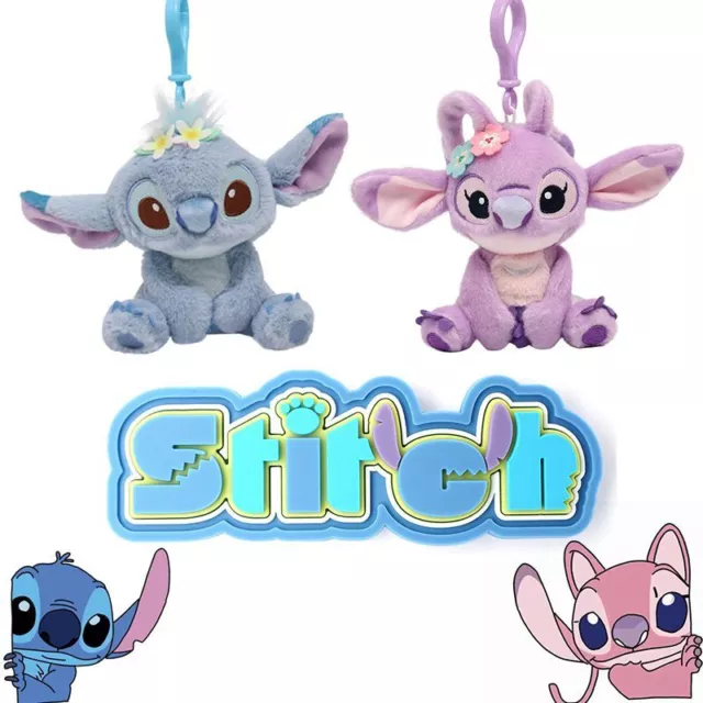 New Disney Stitch Angel Plush Toy Kawaii Lilo & Stitch Cartoon