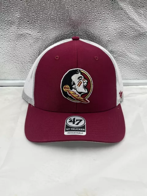 Florida State Seminoles FSU NCAA '47 Brand Trucker Mesh Adjustable Snapback Hat