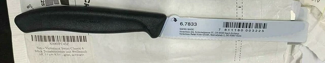 6x Victrinox Tafelmesser Tomatenmesser Brötchenmesser Schwarz  - NEU - v.Händler