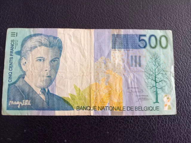 Billet Belgique 500 Francs 1998 René Magritte