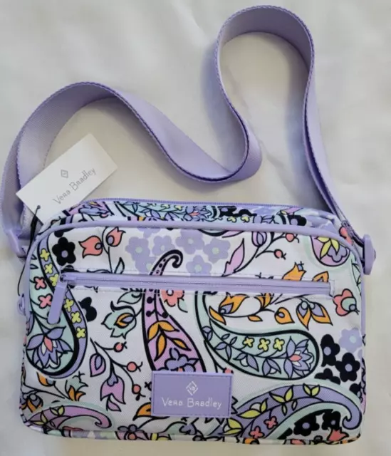 Vera Bradley NEW STYLE Lighten Up RFID Little Hipster, Maddalena Paisley Soft