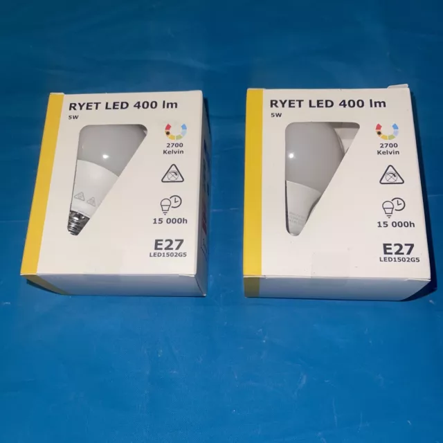 IKEA RYET LED Birne E27 2700 Kelvin, 2er-Pack 400 Im