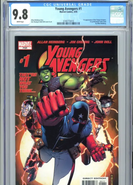 Young Avengers #1 CGC 9.8 WP 1st Young Avengers Marvel Comics 2005