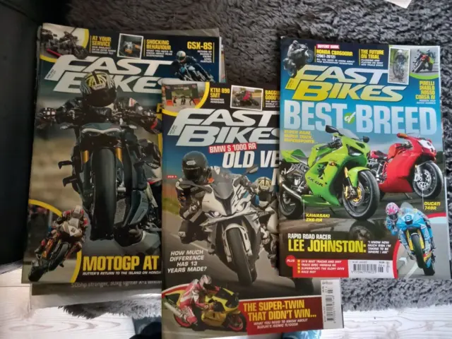 Fast bikes Magazine Job Lot Bundle 3 Issues # 392 -404- 405- 2022