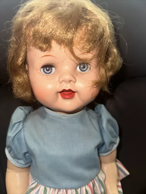 Vintage 22" Ideal "Saucy Walker"  Doll With Flirty Eyes and Hard Plastic 2