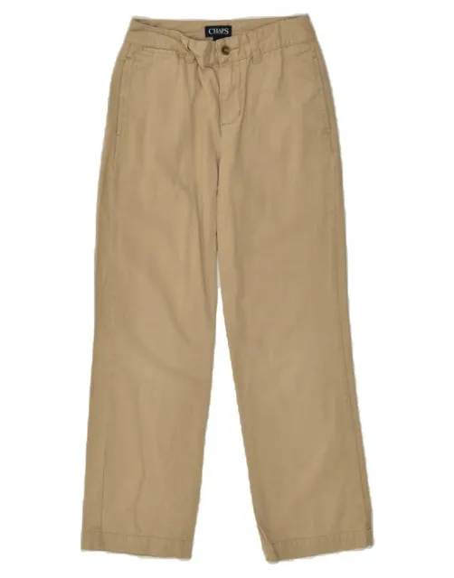 CHAPS Boys Straight Casual Trousers 9-10 Years W24 L24  Beige Cotton XO12
