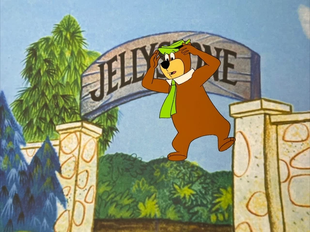 YOGI BEAR ANIMATION cel Hanna-Barbera cartoons production art vintage ...