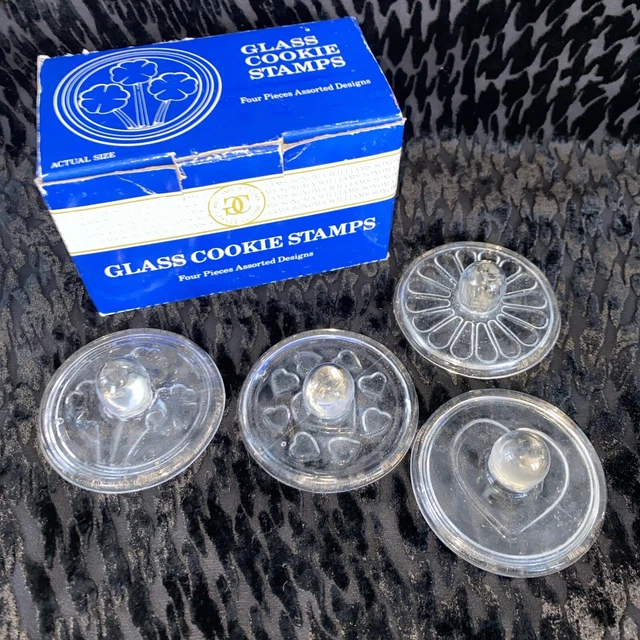 VINTAGE WILLIAMSSONOMA GLASS Cookie Stamps 10.00 PicClick