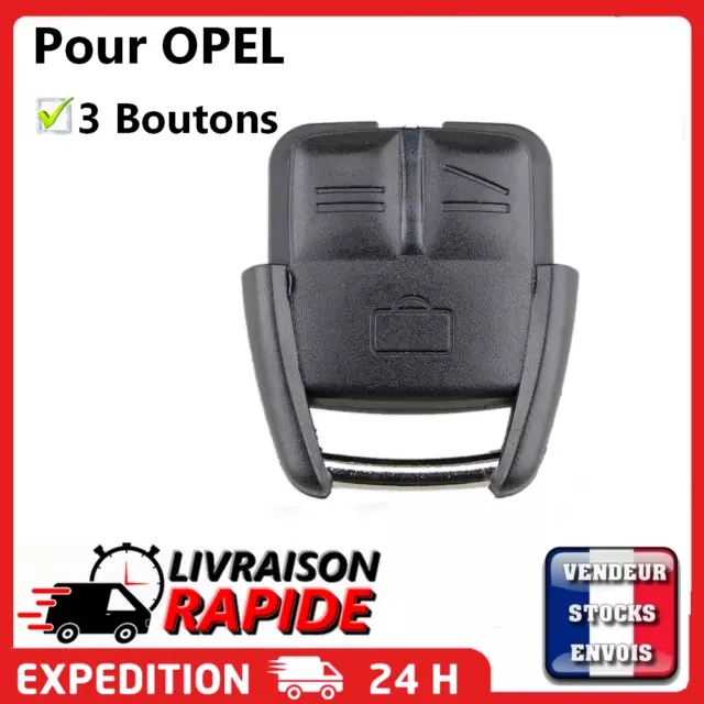 Coque clé plip pour Opel Vauxhall Vectra Astra Zafira 3 Boutons