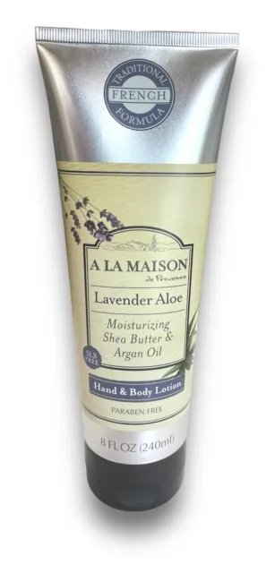A La Maison Lavender Aloe Hand & Body Lotion With Shea Butter & Argan Oil 8 oz