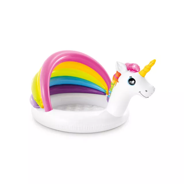 Intex 127cm Unicorn Baby/Kids Inflatable Swimming Pool 1-3y Outdoor Fun Toy