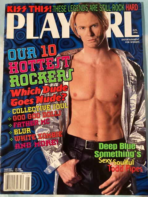 PLAYGIRL MAGAZINE, AUG. 1996, Guys Posing Nude, Women's Interest, Hot Rockers £10.58 - PicClick UK