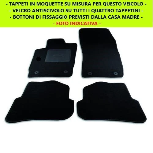 Sparco Set 4 Tappetini Neri Universali 2 Anteriori Con Logo E 2 Posteriori Per Auto In Moquette | Leroy Merlin - Foto 7